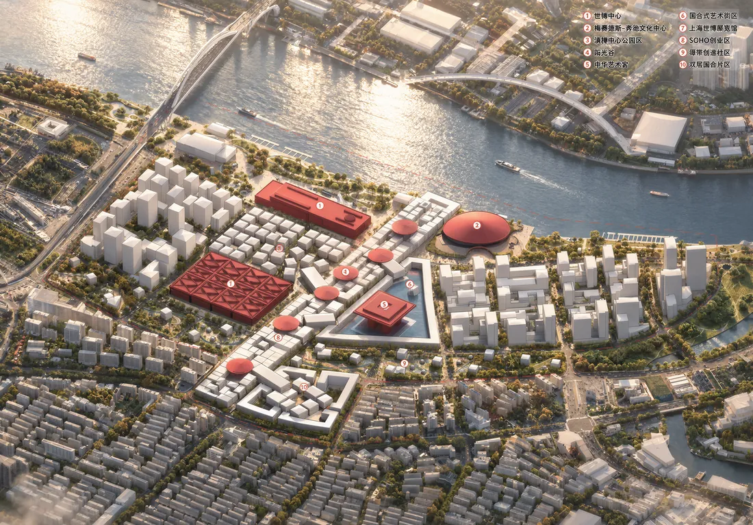 上海世博片区城市设计+核心组团建筑设计 1